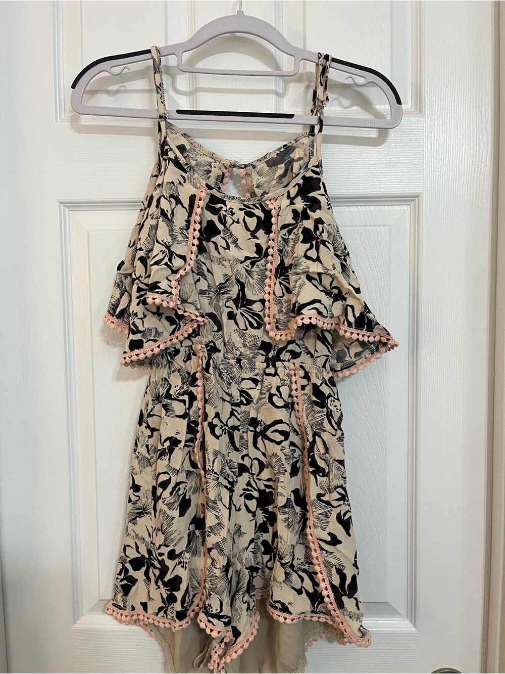 Tigermist/Angel Biba Vintage Floral Print BodySuit Romper